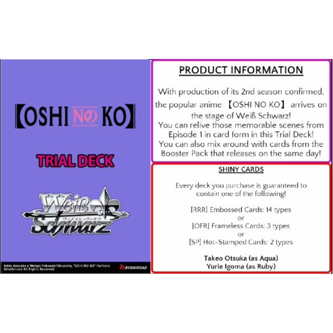 Oshi No Ko English Playset [4 x C-RR + 2TDs]